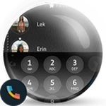 Logo of Theme Dialer Leather Black android Application 