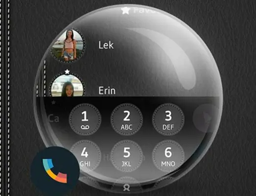 Theme Dialer Leather Black android App screenshot 0