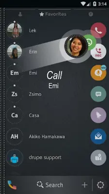 Theme Dialer Leather Black android App screenshot 1